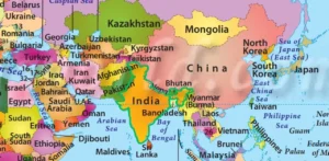 what content india lies in asia